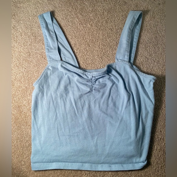 PacSun Basics Cropped Tank - Baby Blue Size M - Picture 1 of 3